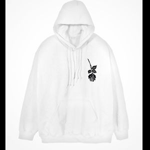 “Assholes Live Forever” Linda Finegold white hooded sweatshirt